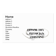 Honorez Thy assistant de médecin Cartes De Visite Professionnelles