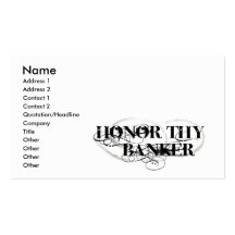 Honorez Thy banquier Carte De Visite