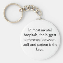 Hôpital psychiatrique Keychain Porte-clefs