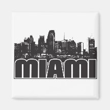 Horizon de Miami Aimant Pour Réfrigérateur