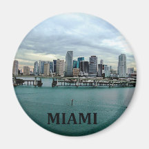 Horizon de Miami la Floride Magnets Pour Réfrigérateur