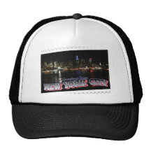 Horizon de New York à l'état d'empire de nuit Casquettes De Camionneur