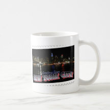 Horizon de New York à l'état d'empire de nuit Tasses À Café