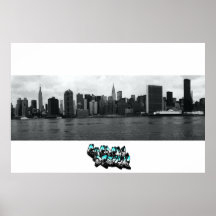 Horizon de New York City Affiche