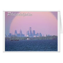 Horizon de Philadelphie du comté de Bucks Carte De Vœux