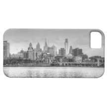 Horizon de Philadelphie en noir et blanc Coque iPhone 5
