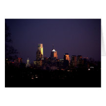 Horizon de Philadelphie par la carte de note de nu