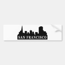Horizon de San Francisco Autocollant Pour Voiture