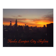 Horizon de ville de Kuala Lumpur Carte Postale