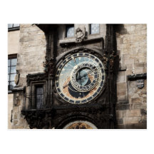 Horloge antique de montre d'astrologie à Prague Tc Carte Postale