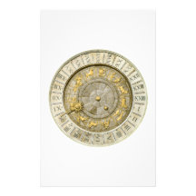 Horloge antique de Venise Motifs Pour Papier À Lettre