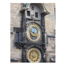 Horloge astronomique de Prague dans la vieille pla Carte Postale