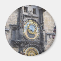 Horloge astronomique de Prague dans la vieille pla Magnets Pour Réfrigérateur