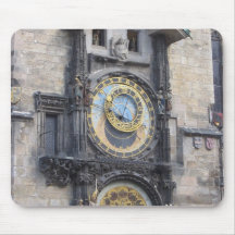 Horloge astronomique de Prague dans la vieille pla Tapis De Souris