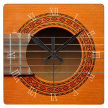 Horloge classique de guitare horloges
