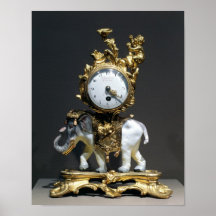 Horloge de bureau poster