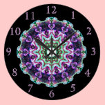 Horloge de kaléidoscope avec des nombres de modèle horloges murales