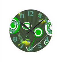 Horloge de milieu de libellule horloges murales