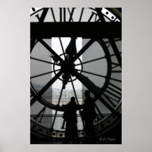 Horloge de Paris Posters