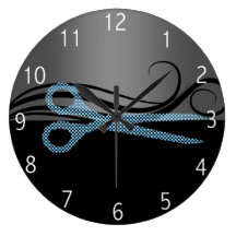 horloge de salon de coiffure