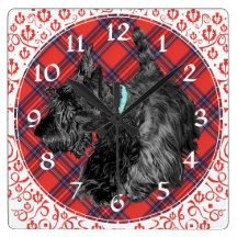 Horloge de Terrier d'écossais