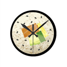 Horloge géante de sushi pour la cuisine