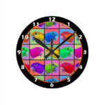 Horloge gonflée par blanc d'art de bruit de caïque