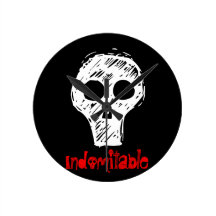 Horloge indomptable rouge/noir/blanche