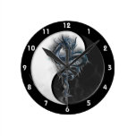 Horloge murale chinoise de dragon de Yin Yang Horloges