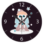 Horloge murale d'ange de Noël