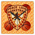 Horloge murale de basket-ball