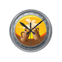 Horloge murale de capsule de civière de bière