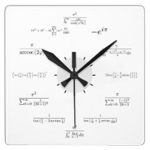 Horloge murale de maths horloges