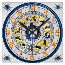 Horloge murale de signes