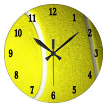 Horloge murale de sport de balle de tennis
