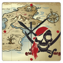 Horloge murale d'emplacement de Skull Island de pi