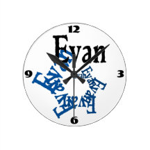Horloge murale d'Evan
