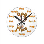 Horloge murale humoristique drôle de temps de chie