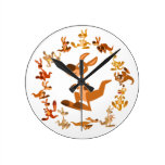 Horloge murale mignonne de mandala de kangourous d horloges murales