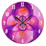 Horloge murale pourpre de fusion