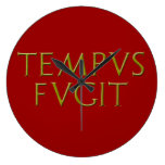 Horloge ronde de Tempus Fugit