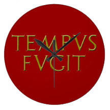 Horloge ronde de Tempus Fugit