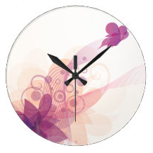 Horloges murales parties de mouche de papillon et 