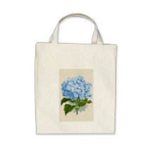 Hortensia bleu vintage sac