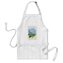 Hortensia bleu vintage tabliers