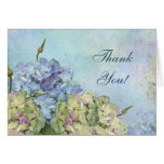 Hortensia d'aquarelle floral - Merci Cartes De Vœux