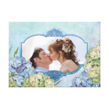 Hortensia d'aquarelle floral - personnaliser toile tendue sur châssis