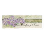 Hortensia lilas de sembler vintage - cartes de vis modèle de carte de visite