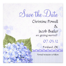 Hortensia merveilleux - faites gagner la date invitations personnalisées