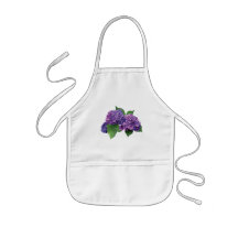 Hortensia pourpre tablier